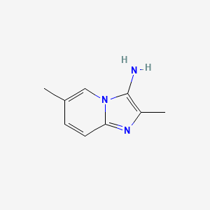 molecular formula C9H11N3 B1428946 2,6-二甲基咪唑并[1,2-a]吡啶-3-胺 CAS No. 1216104-44-7