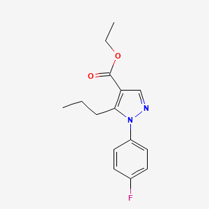 ethyl 1-(4-fluorophenyl)-5-propyl-1H-pyrazole-4-carboxylate