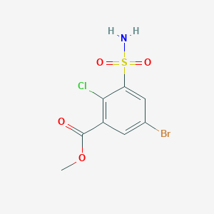 Methyl 5-bromo-2-chloro-3-sulfamoylbenzoate