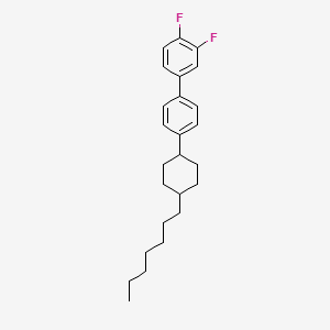 1,2-Difluoro-4-[4-(4-heptylcyclohexyl)phenyl]benzene