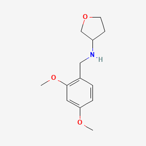 N-[(2,4-dimethoxyphenyl)methyl]oxolan-3-amine