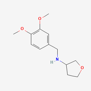 N-[(3,4-dimethoxyphenyl)methyl]oxolan-3-amine