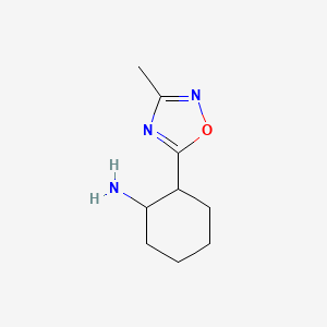 2-(3-Methyl-1,2,4-oxadiazol-5-yl)cyclohexan-1-amine