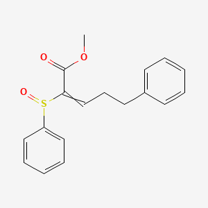 Methyl 2-(benzenesulfinyl)-5-phenylpent-2-enoate