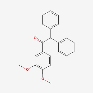 molecular formula C22H20O3 B14289601 1-(3,4-Dimethoxyphenyl)-2,2-diphenylethan-1-one CAS No. 117079-89-7