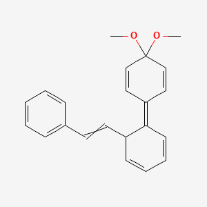 3,3-Dimethoxy-6-[6-(2-phenylethenyl)cyclohexa-2,4-dien-1-ylidene]cyclohexa-1,4-diene