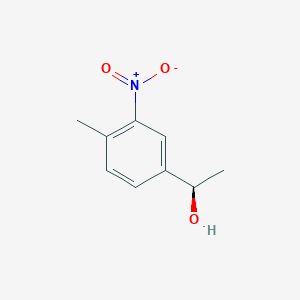 molecular formula C9H11NO3 B1428970 (1R)-1-(4-methyl-3-nitrophenyl)ethan-1-ol CAS No. 1344927-61-2