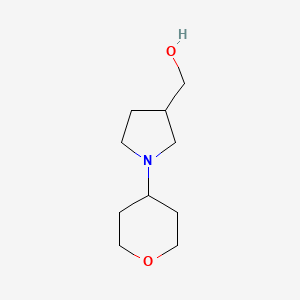molecular formula C10H19NO2 B1428976 [1-(Oxan-4-yl)pyrrolidin-3-yl]methanol CAS No. 1342113-95-4