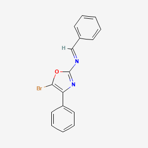 N-(5-Bromo-4-phenyl-1,3-oxazol-2-yl)-1-phenylmethanimine