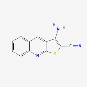 Thieno[2,3-b]quinoline-2-carbonitrile, 3-amino-