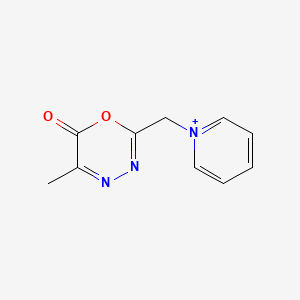 1-[(5-Methyl-6-oxo-6H-1,3,4-oxadiazin-2-yl)methyl]pyridin-1-ium