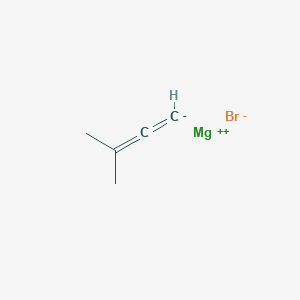 molecular formula C5H7BrMg B14289948 Magnesium bromide 3-methylbuta-1,2-dien-1-ide (1/1/1) CAS No. 113477-44-4