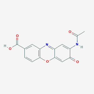 2-Acetamido-3-oxo-3H-phenoxazine-8-carboxylic acid