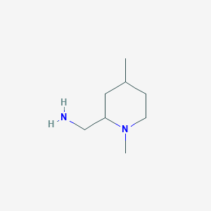 molecular formula C8H18N2 B1428997 (1,4-二甲基哌啶-2-基)甲胺 CAS No. 1343855-94-6