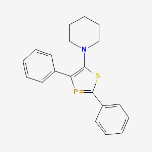 1-(2,4-Diphenyl-1,3-thiaphosphol-5-yl)piperidine