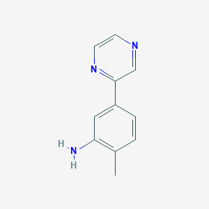 molecular formula C11H11N3 B1429001 2-Methyl-5-(pyrazin-2-yl)aniline CAS No. 1344321-00-1