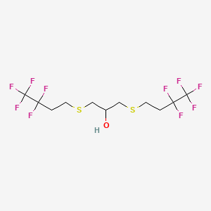 1,3-Bis[(3,3,4,4,4-pentafluorobutyl)sulfanyl]propan-2-OL