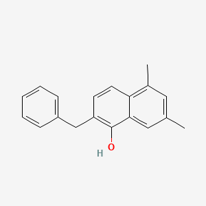 2-Benzyl-5,7-dimethylnaphthalen-1-ol