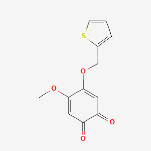 4-Methoxy-5-[(thiophen-2-yl)methoxy]cyclohexa-3,5-diene-1,2-dione