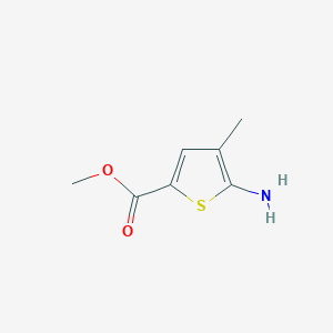 molecular formula C7H9NO2S B1429015 Methyl 5-amino-4-methylthiophene-2-carboxylate CAS No. 1023655-30-2
