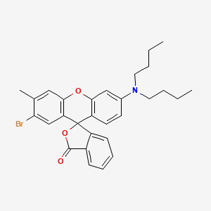 2'-Bromo-6'-(dibutylamino)-3'-methylspiro[2-benzofuran-3,9'-xanthene]-1-one