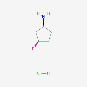 molecular formula C5H11ClFN B1429019 (1S,3R)-3-氟环戊烷-1-胺盐酸盐 CAS No. 932706-21-3