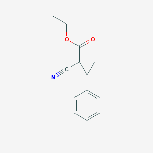 Ethyl 1-cyano-2-(4-methylphenyl)cyclopropane-1-carboxylate