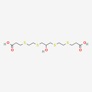 9-Hydroxy-4,7,11,14-tetrathiaheptadecane-1,17-dioic acid