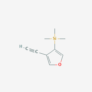 molecular formula C9H12OSi B14290217 (4-Ethynylfuran-3-yl)(trimethyl)silane CAS No. 116487-12-8