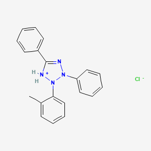 2-(2-Methylphenyl)-3,5-diphenyl-2,3-dihydro-1H-tetrazol-1-ium chloride