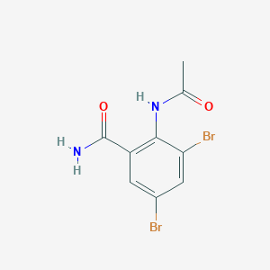 2-Acetamido-3,5-dibromobenzamide