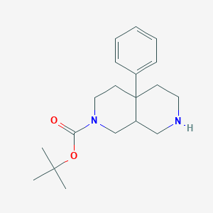 molecular formula C19H28N2O2 B1429034 tert-Butyl 4a-phenyloctahydro-2,7-naphthyridine-2(1H)-carboxylate CAS No. 1251021-84-7