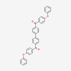 molecular formula C38H26O4 B14290366 ([1,1'-Biphenyl]-4,4'-diyl)bis[(4-phenoxyphenyl)methanone] CAS No. 116071-71-7