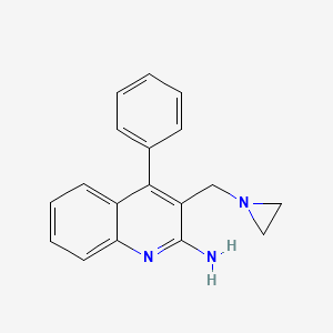 3-[(Aziridin-1-yl)methyl]-4-phenylquinolin-2-amine