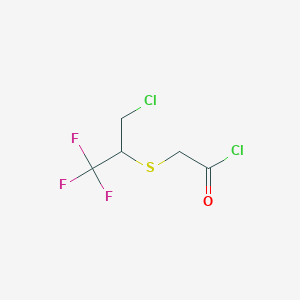 [(3-Chloro-1,1,1-trifluoropropan-2-yl)sulfanyl]acetyl chloride