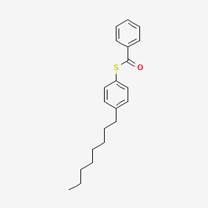 molecular formula C21H26OS B14290451 S-(4-octylphenyl) benzenecarbothioate CAS No. 118058-59-6