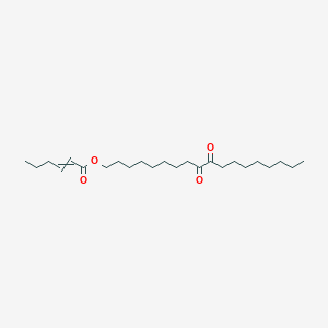 9,10-Dioxooctadecyl hex-2-enoate