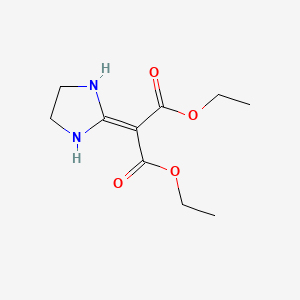 Propanedioic acid, 2-imidazolidinylidene-, diethyl ester