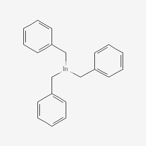 molecular formula C21H21In B14290499 Indium, tris(phenylmethyl)- CAS No. 125706-16-3