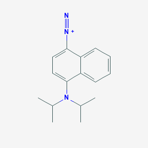 molecular formula C16H20N3+ B14290508 4-[Di(propan-2-yl)amino]naphthalene-1-diazonium CAS No. 114483-06-6