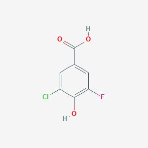 molecular formula C7H4ClFO3 B1429054 3-氯-5-氟-4-羟基苯甲酸 CAS No. 455-57-2