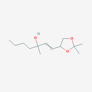 1-(2,2-Dimethyl-1,3-dioxolan-4-YL)-3-methylhept-1-EN-3-OL