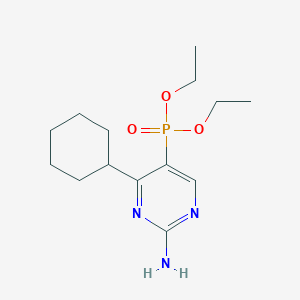 Diethyl (2-amino-4-cyclohexylpyrimidin-5-yl)phosphonate