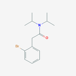 molecular formula C14H20BrNO B14290560 2-(2-Bromophenyl)-N,N-di(propan-2-yl)acetamide CAS No. 113947-96-9