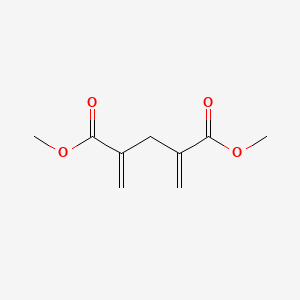 molecular formula C9H12O4 B14290568 Dimethyl 2,4-dimethylidenepentanedioate CAS No. 138420-82-3