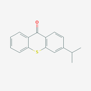 molecular formula C16H14OS B14290571 9H-Thioxanthen-9-one, 3-(1-methylethyl)- CAS No. 138249-96-4