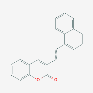 molecular formula C21H14O2 B14290575 3-[2-(Naphthalen-1-yl)ethenyl]-2H-1-benzopyran-2-one CAS No. 113032-44-3