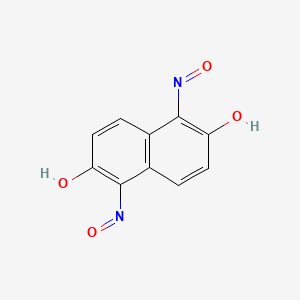 molecular formula C10H6N2O4 B14290579 1-(Hydroxyamino)-5-nitrosonaphthalene-2,6-dione CAS No. 116329-96-5