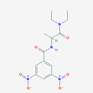 N-[1-(Diethylamino)-1-oxopropan-2-yl]-3,5-dinitrobenzamide