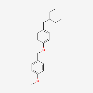 Benzene, 1-(2-ethylbutyl)-4-((4-methoxyphenyl)methoxy)-